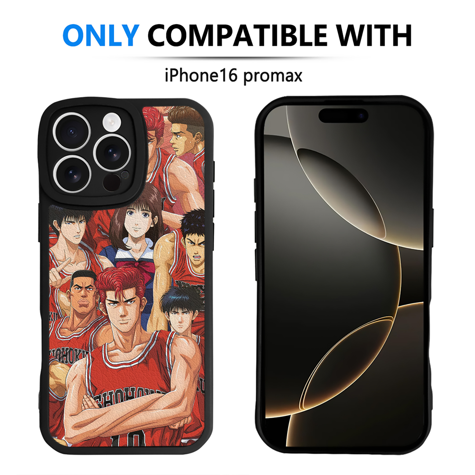 （画像用） SLAM DUNK／スラムダンク 【iPhone 16シリーズ対応】シリコンスマホケース（レザー調） 材質：シリコン